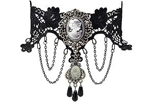 Halloween Costume Jewelry Lace Choker Victorian Necklace for Women Halloween Costume Gothic Cosplay
