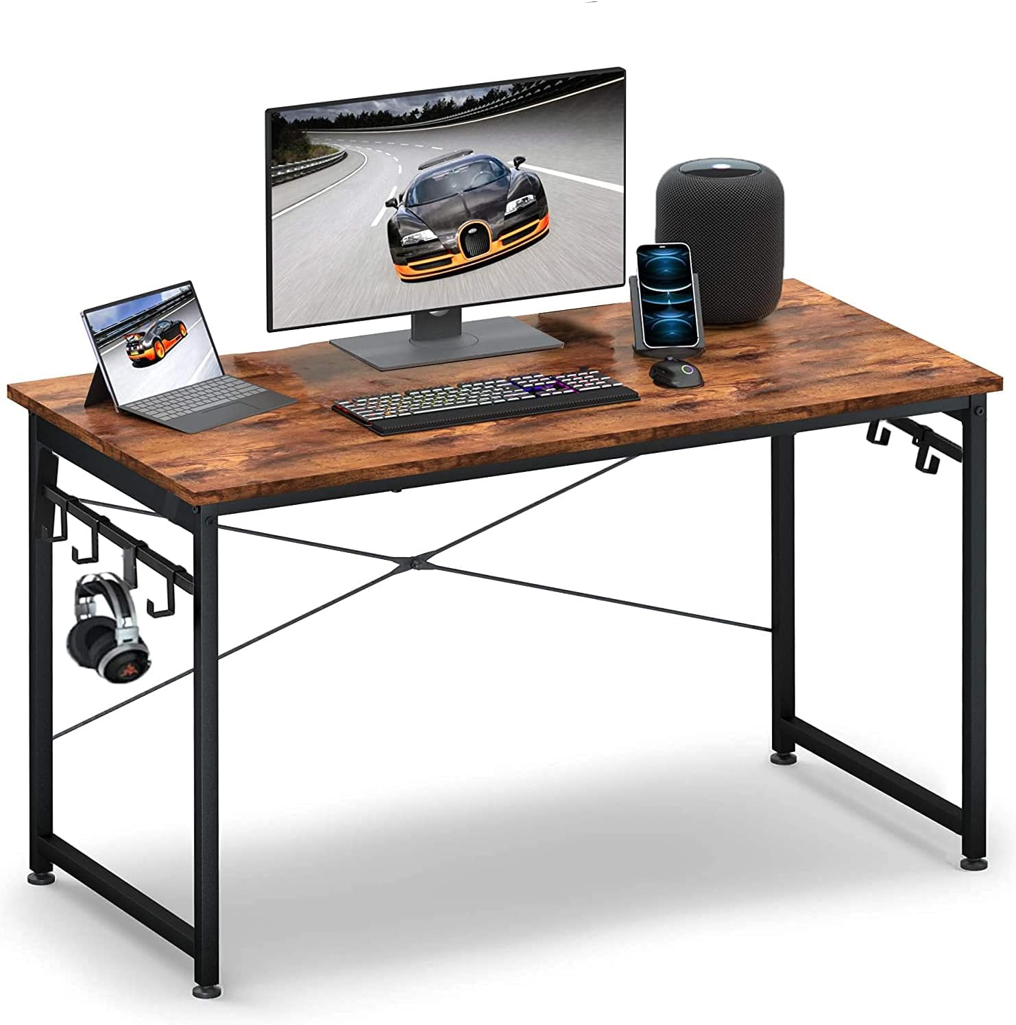 超高品質で人気の Sogeshome ゲーミングデスク 机 ゲーム向 幅140 奥さ60cm 高さ75cm Pcデスク パソコンデスク その他 Slcp Lk