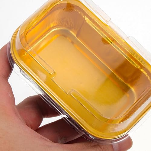 Miniatura 2 de 50pcs Muffin Desechables Latas Papel De Aluminio Tazas Para Hornear Con Tapas Cupcake Embalaje Contenedores Para Fiesta Boda