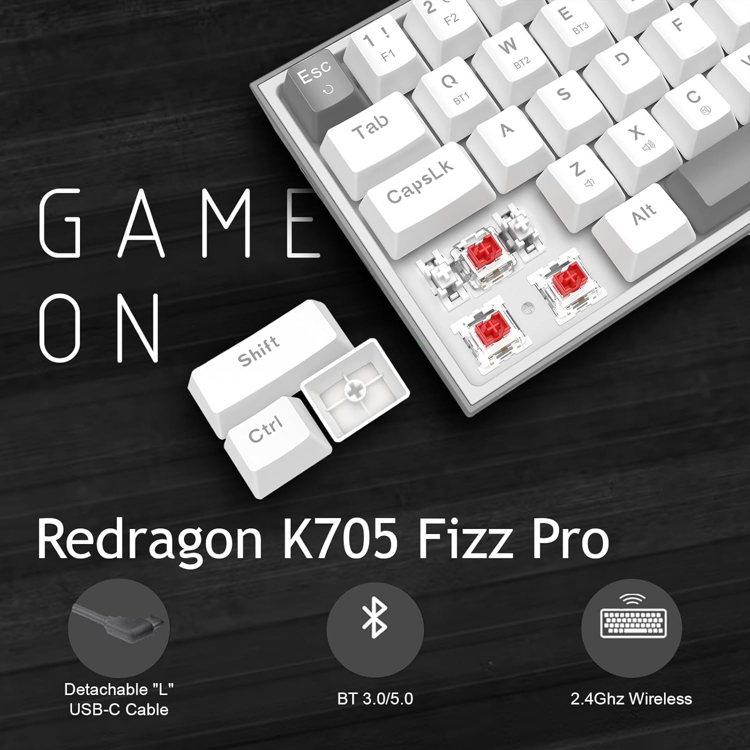 Najważniejsze cechy Redragon K705WG-R Pro