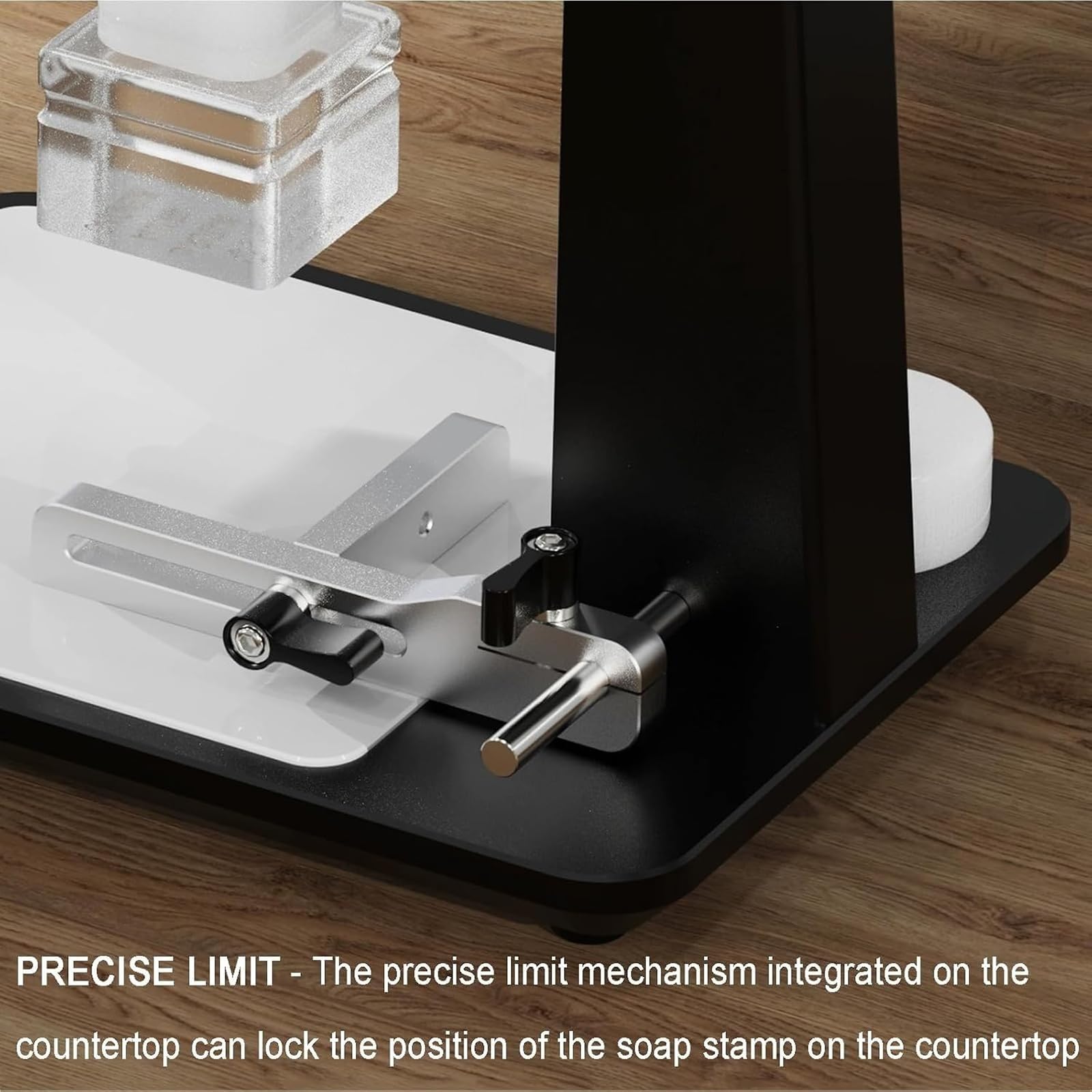 Máquina Manual para Estampar Jabón, Herramienta Artesanal para Repujar Jabón, Diseño con Mesa De Posicionamiento, Control De Profundidad De Precisión, Cabezales De Presión Reemplazables