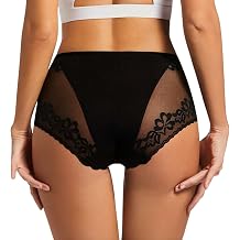 Sexy Lace Knickers for Women Seamless Mesh Panties High Waisted Briefs