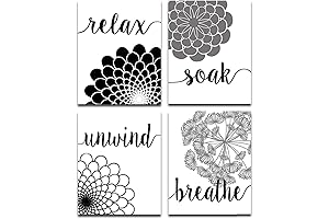 Striking Black and White Bathroom Wall Decor to Elevate Your Lavatory