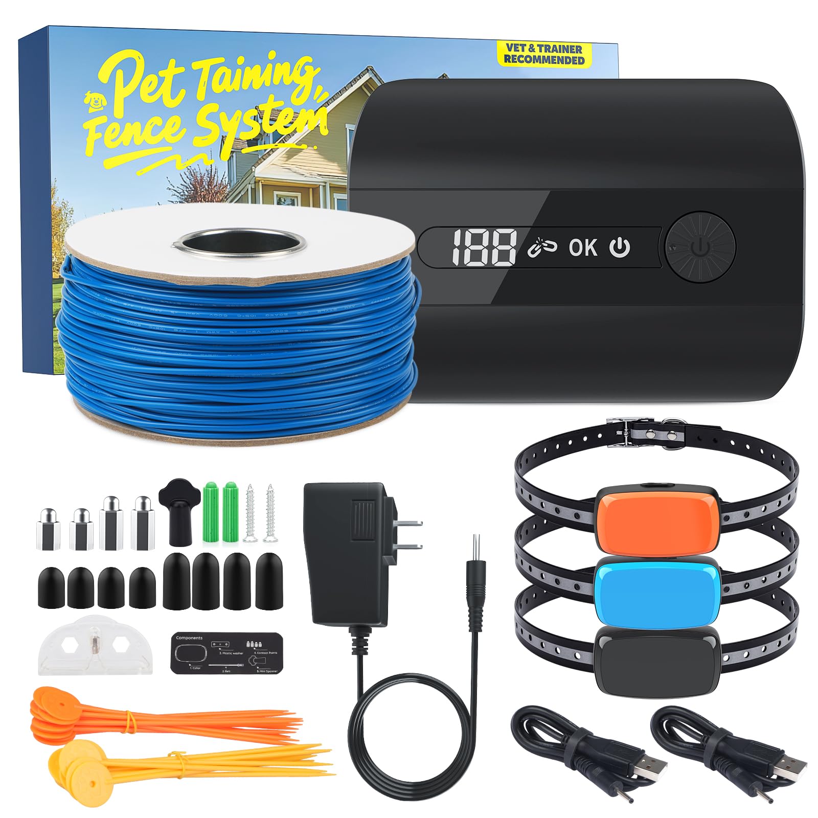 Electric Fence for Dogs, 2026 Underground System for 3 Dogs