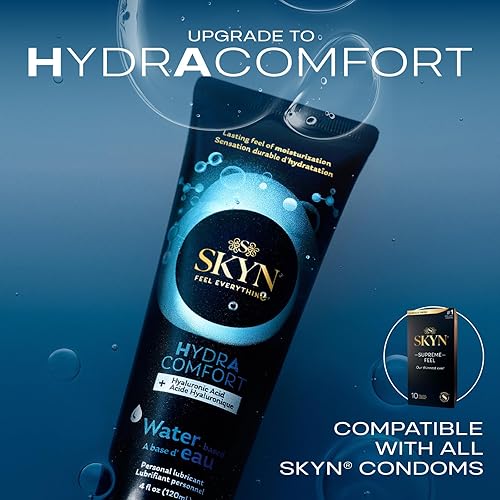 Miniatura 6 de SKYN HydrAcomfort Lubricante a base de agua, lubricante personal, pH equilibrado para mujeres, seguro con preservativos y dispositivos personales