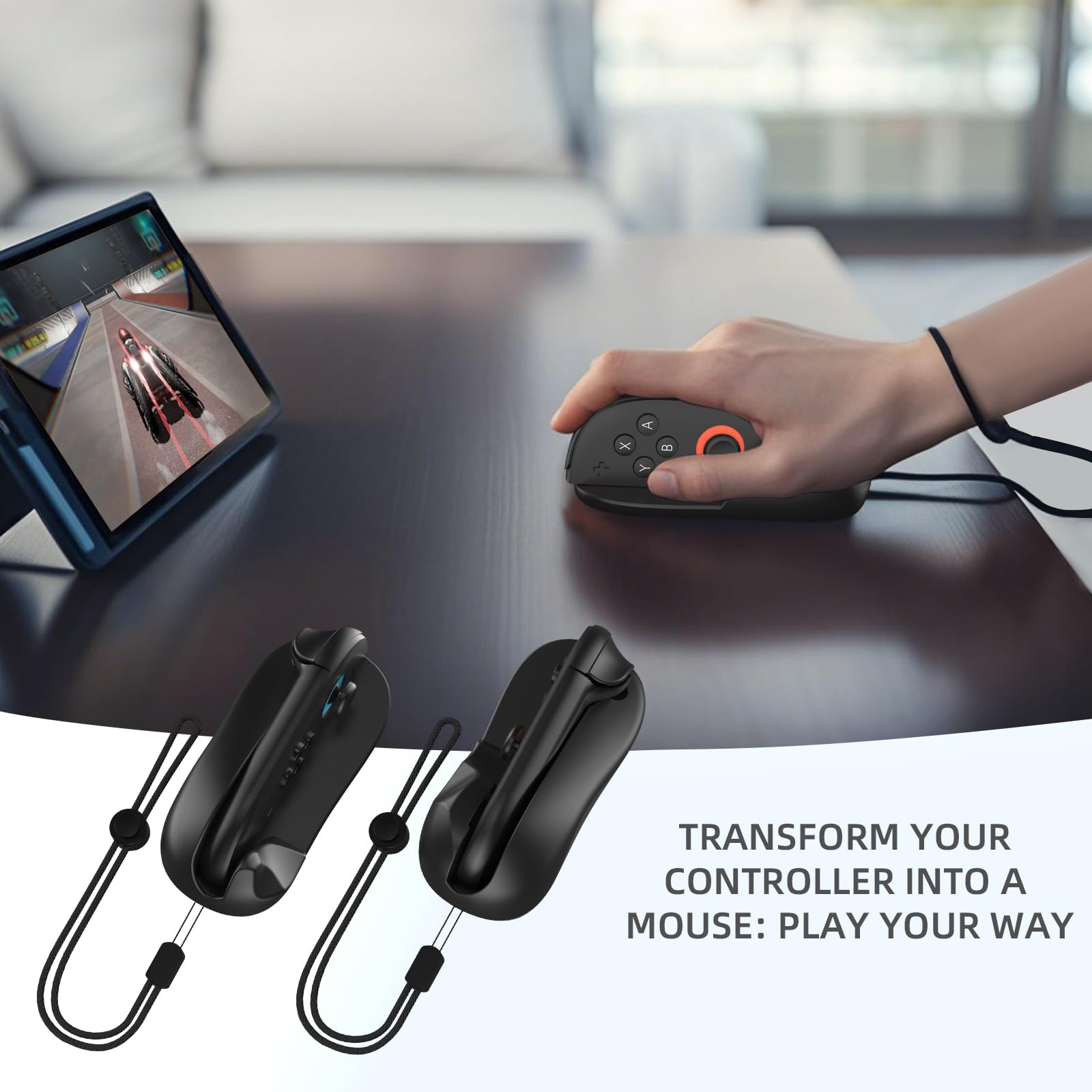 TOPCHANCES 【Oferta por Liquidación】 Compatible con el mouse del controlador de juego para Nintendo Switch 2, accesorio para juegos de disparos de acción controlados por mouse