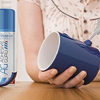 Vista 2 de Adhesive Guru CA Glue Accelerator Spray (2 x 6.75 onzas líquidas) Activador de aerosol para súper pegamentos – No es un pegamento por sí mismo