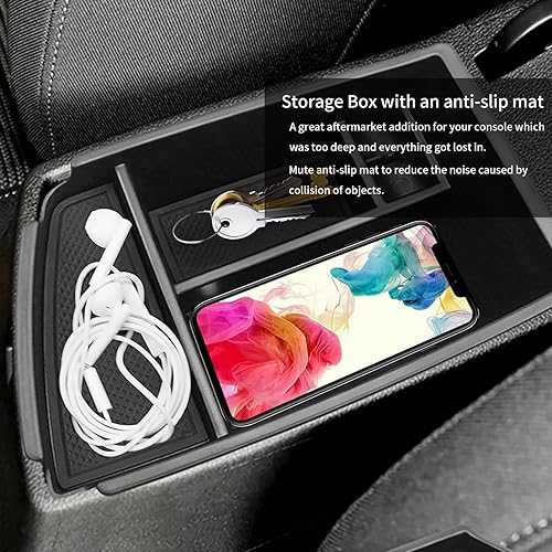 Miniatura 2 de YEE PIN Kia NIRO - Organizador de consola Kia NIRO - Organizador de consola para reposabrazos compatible con Kia NIRO - Organizador de reposabrazos