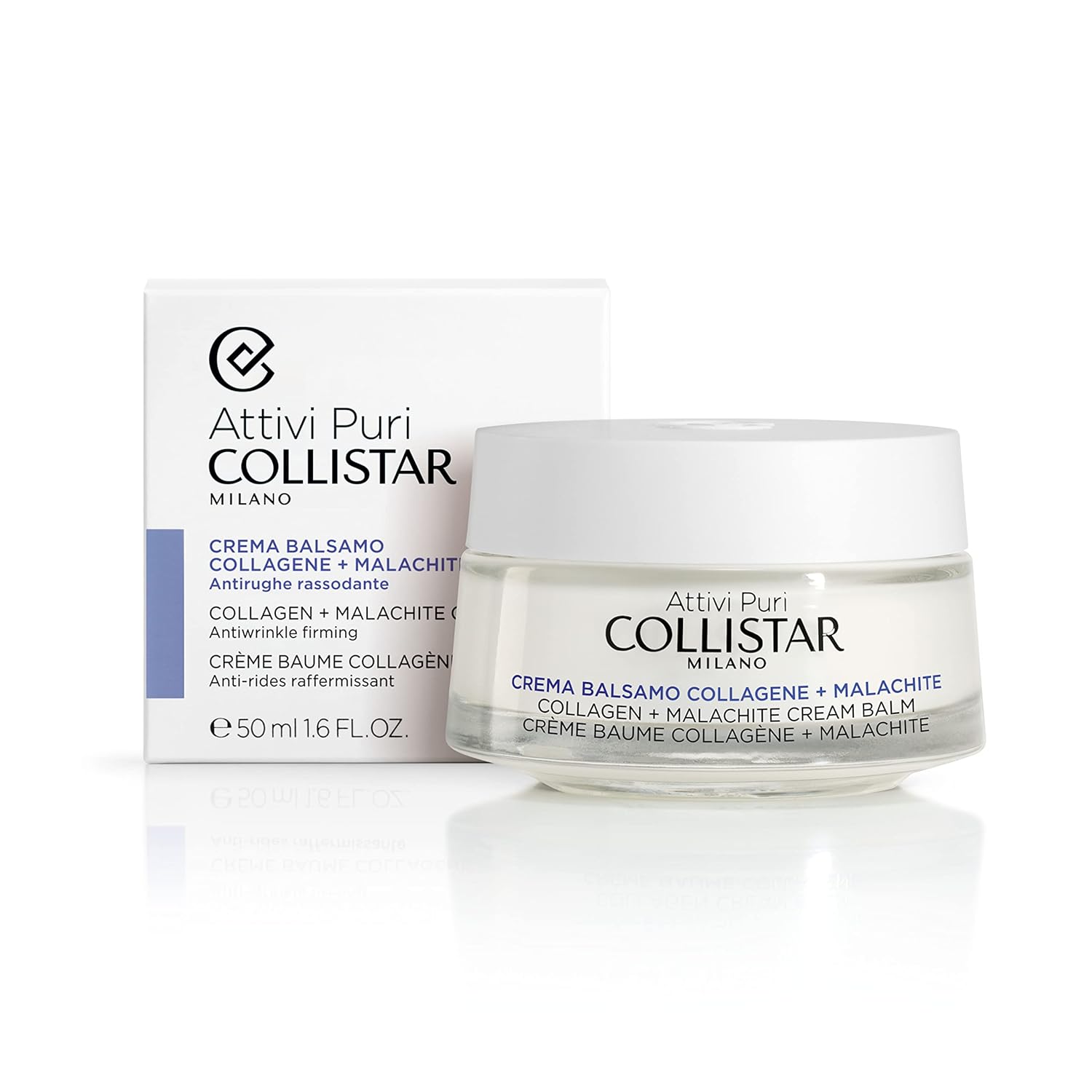 Collistar Crema Balsamo, Collagen + Malachite Cream Balm 50 ml, 1.6 Fl Oz, Made in Italy [italian import]