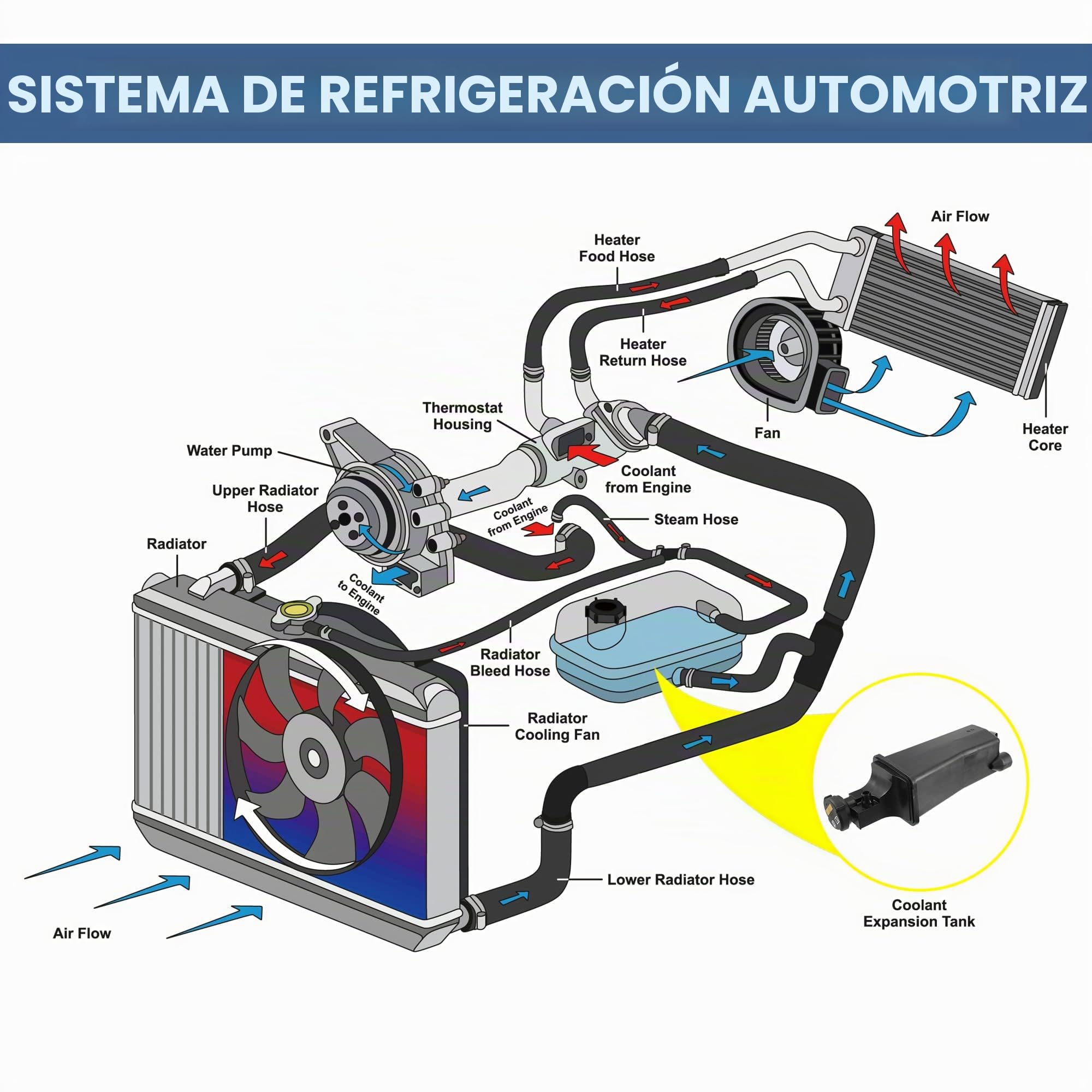 A ABSOPRO Depósito De Refrigerante Para Bmw E46 Serie 3 98-99 1Pc | Negro, Pp, 28.5X12.5X10.5Cm, Oe 17137787040, Para Bmw X5 E53 01-06, Sensor Incluido, Delantera