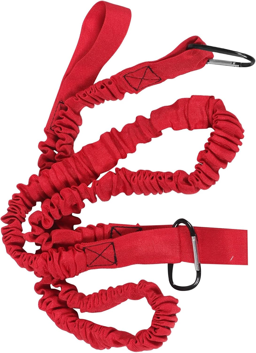 2pcs Kayak Paddle Leash Stretchable Anti-Lost Safety Cord Elastic Paddle Lanyard for Canoe Sup Surfboard Fishing Accessories Red