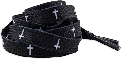 PinMaze Chaplain Cross Religious Christian Latin Ornate Shoelaces
