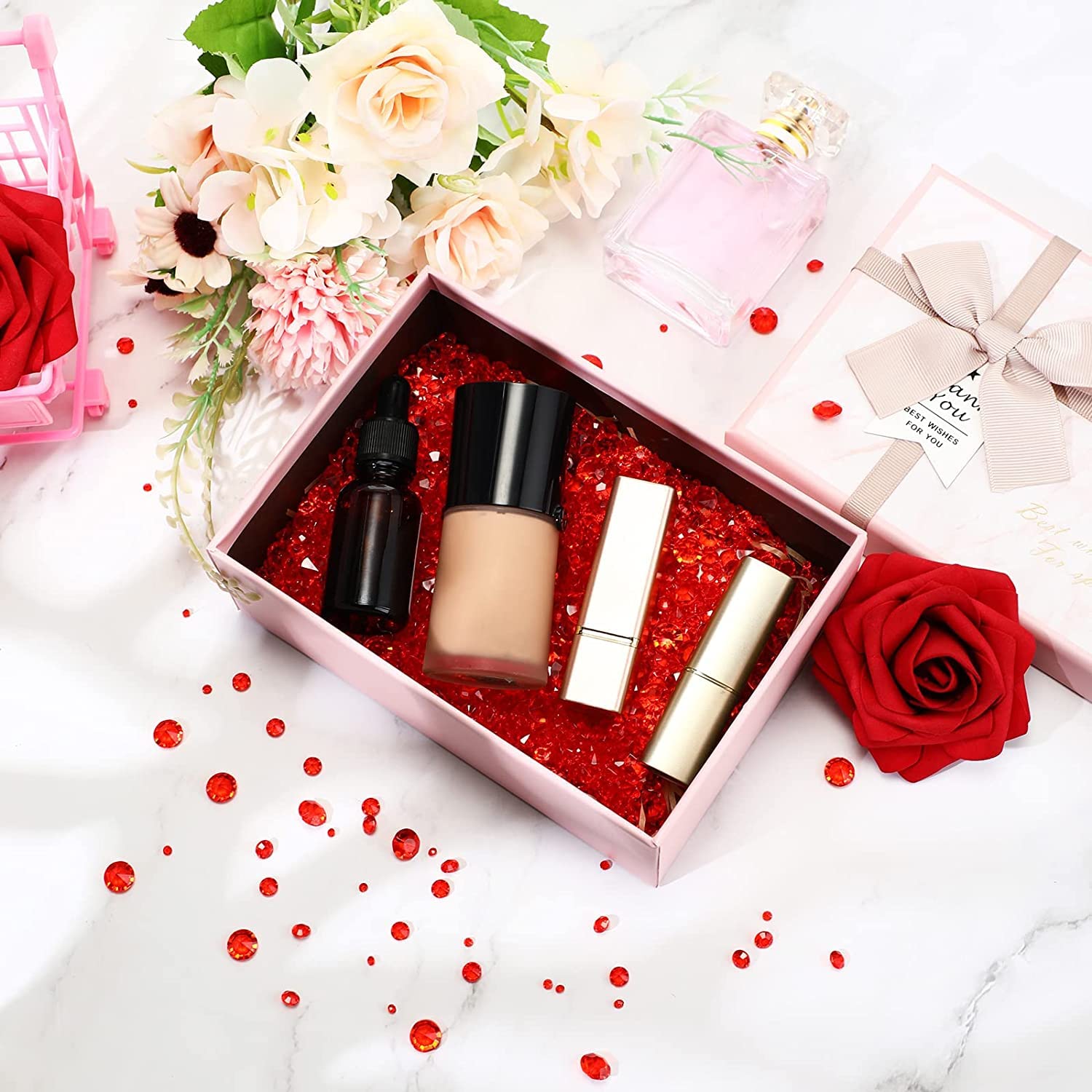 Strass Acrilici Rossi - 4000 Pezzi In 3 Taglie Per Decorazioni E Fai Da Te - Foto 6