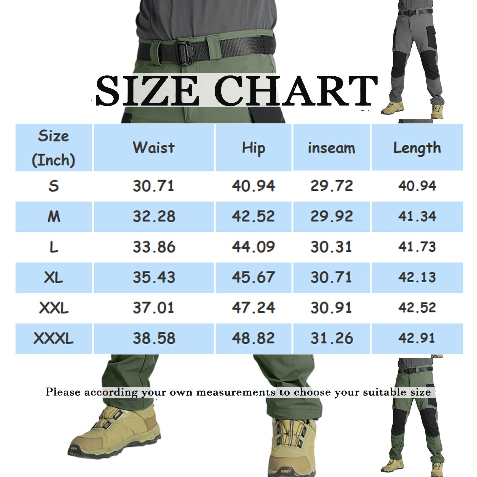 Générique Pantalon Cargo Homme Décontracté Tactique Camouflage Treillis Pantalon De Travail Homme Bucheron Slim Pants avec Poches