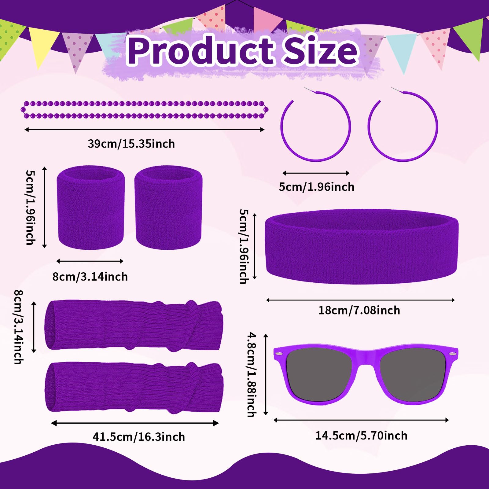 Dazzroi 80s Fancy Dress Costumes - Image 2