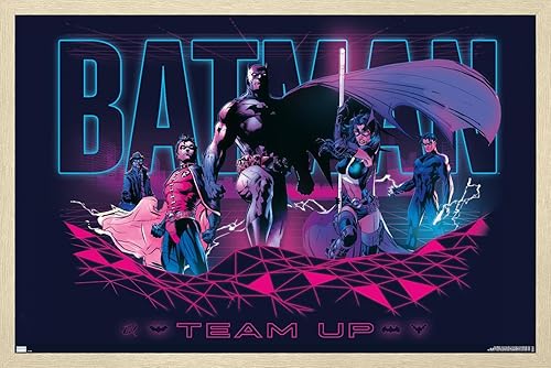 Miniatura 22 de Trends International DC Comics Batman - Póster de pared de Team Up, 14.72 x 22.37 pulgadas, versión enmarcada plateada Versión con marco plateado