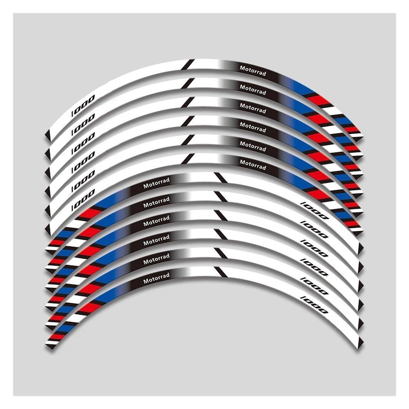 Motorcycle Wheel Stickers Night Reflective Decorative Rim for BMW S1000XR S1000 XR S 1000XR S1000xr(Style 5)