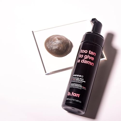 Miniatura 6 de b.tan Kit de autobronceador Insanely Dark  Too Tan Bundle  Mousse autobronceador con aplicador de manopla, curtidor sin sol de 1 hora, rápido, sin