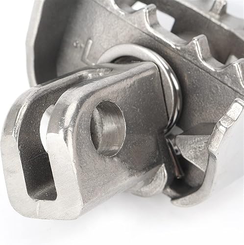 Miniatura 6 de CROZOM Foot Pedal Motorcycle Rotary Foot Pegs Footpegs Pedals for Kawasaki Versys 650 2007 2008 2009 2010 2011 2012 2013 2014 2015 2016 Stainless