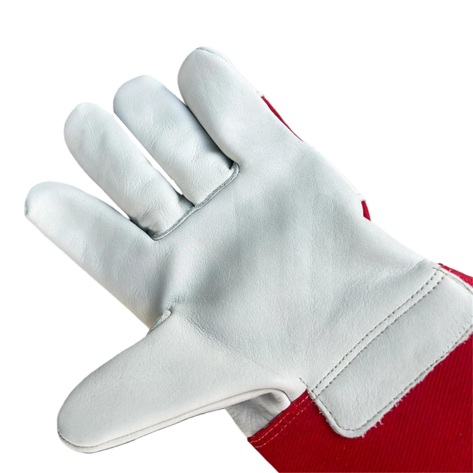 Compatible con guantes de trabajo de cuero de vaca, guantes protectores de palma acolchados for soldar, jardinería, tareas industriales de alta resistencia