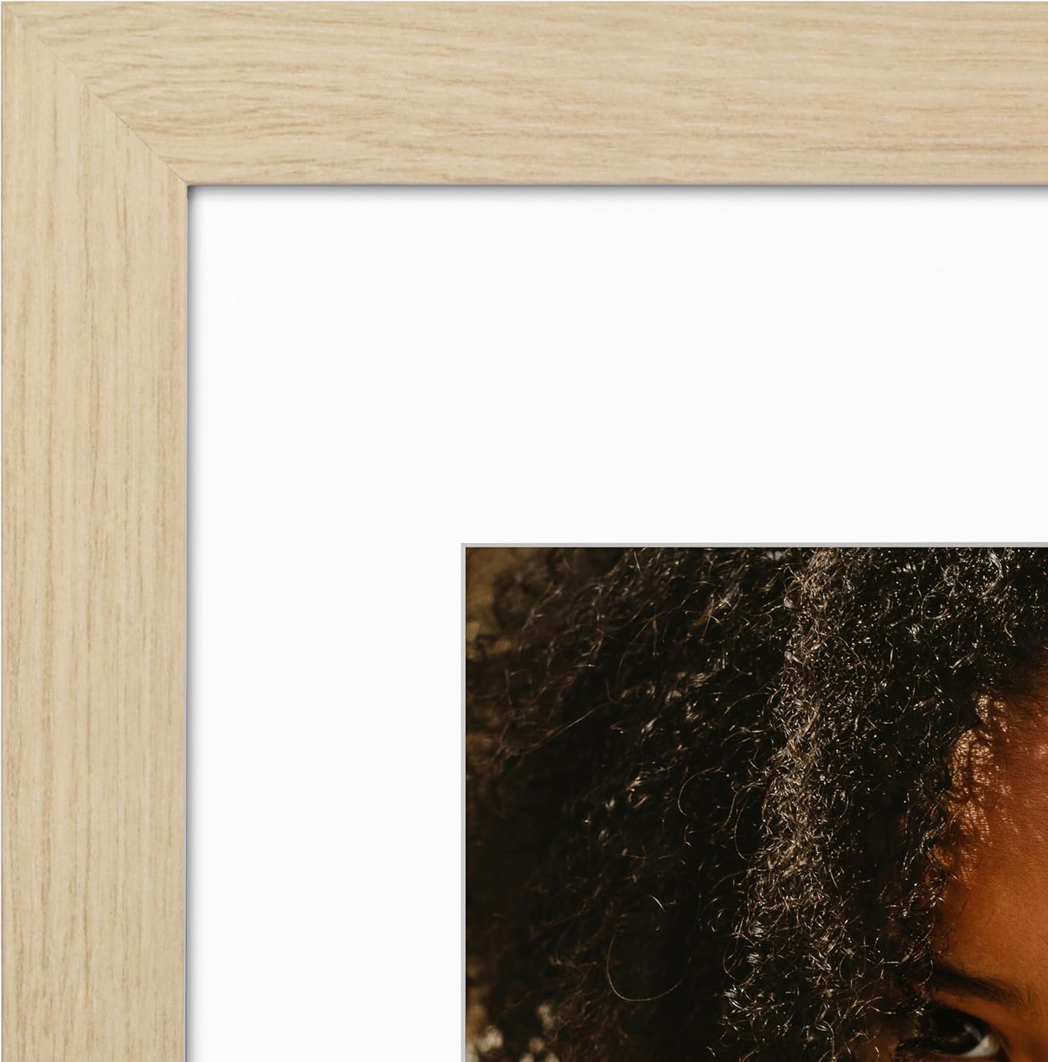 Americanflat 11x17 Picture Frame with Shatter-Resistant Glass - Use as 8x12 Frame with Mat or 11x17 Frame Without Mat - Hudson Collection - Wide Photo Frame for Wall Display - Natural Oak (Pack of 2)