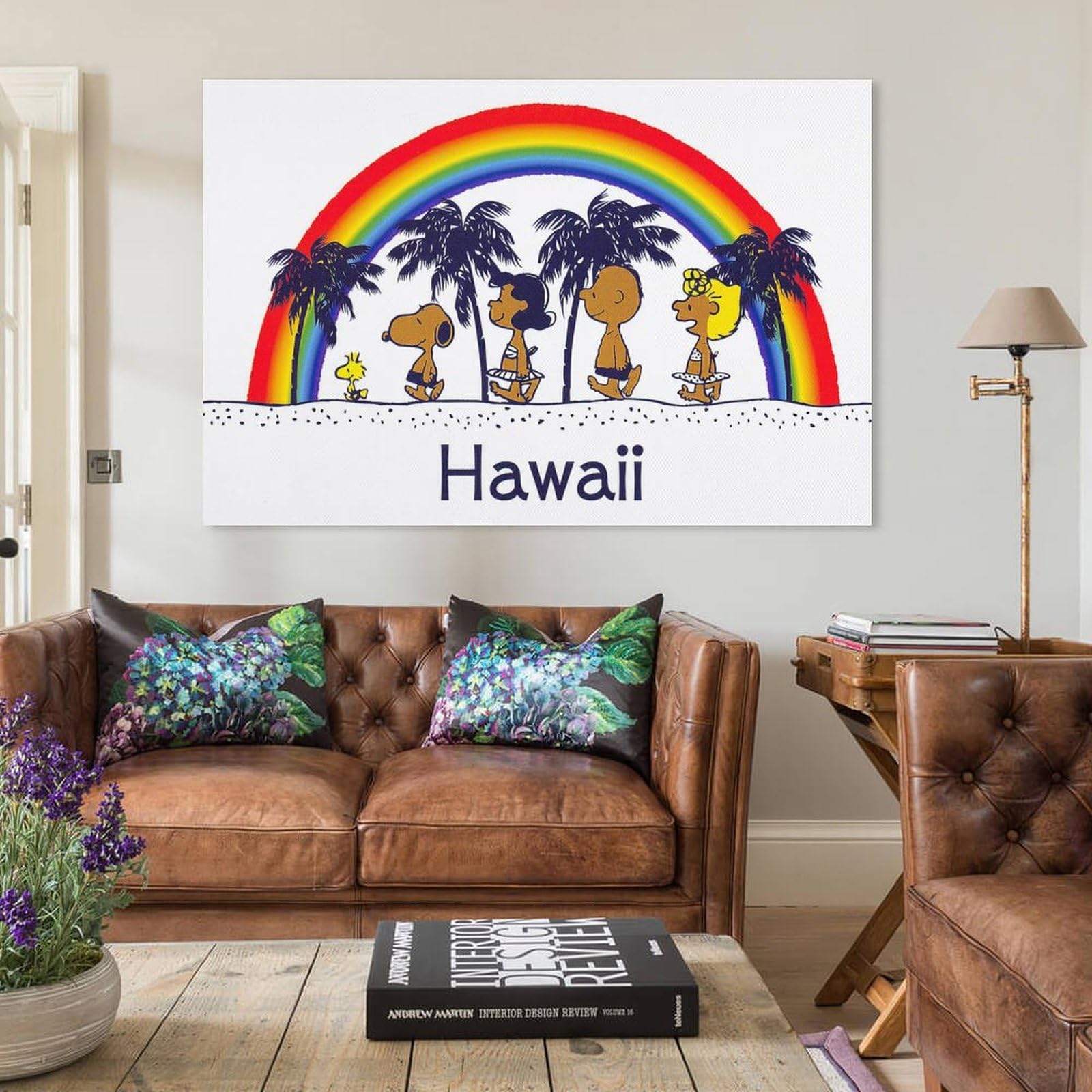 ハワイ限定スヌーピーSNOOPY キャンバスアート壁掛けインテリア