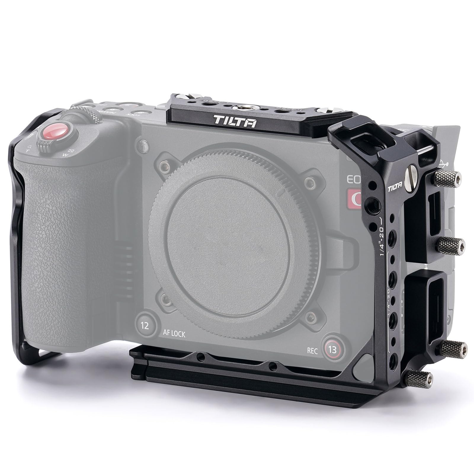 Tilta Gabbia C50, Gabbia Completa per Fotocamera Compatibile con C50 con Morsetti per Cavi - Nero - Nero TA-T93-FCC-B