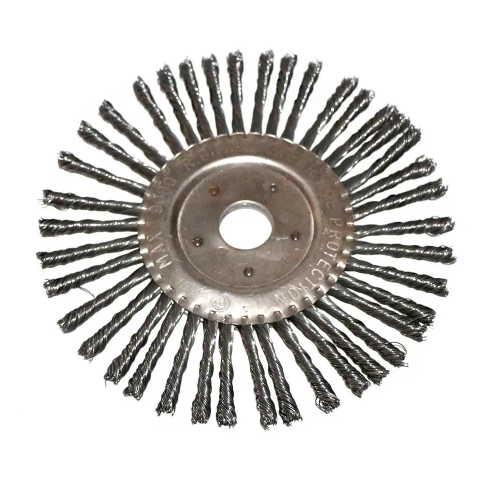Stalowa szczotka druciana 1 szt. 4 cale 5 6" 7" skrętna stalowa płaska wiązana skręcana zaciskana do szlifierki kątowej(180mmx22mm)