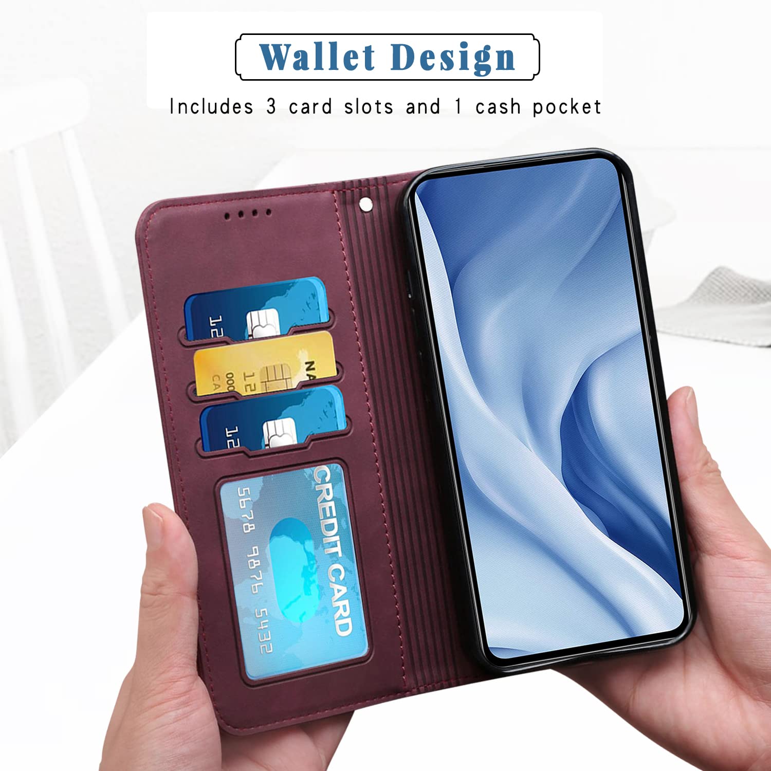 Redmi Note 10 Pro Max custodia a portafoglio retrò in pelle per Xiaomi Redmi Note 10 Pro 10 5G custodia di lusso rosso Mi Note 10 S 10 S Etui