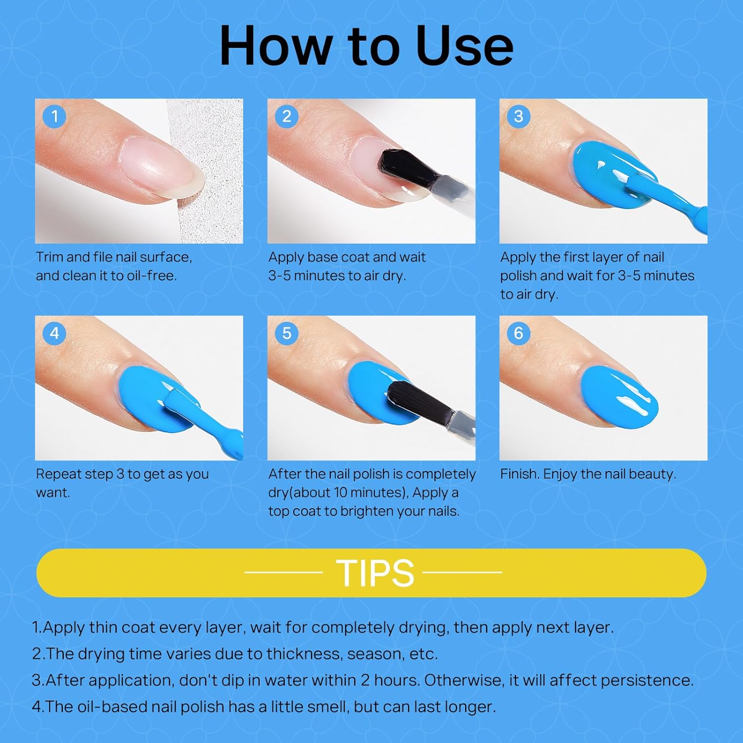 MIZHSE Quick Dry Nail Polish Set, 24 Colors Regular Nail Polish Non Gel, Air Dry Fast Neon Trendy Glitter Bulk Nail Lacquer Oil-based Long Lasting Fingernail Toe Home DIY Gift for Women - Image 9