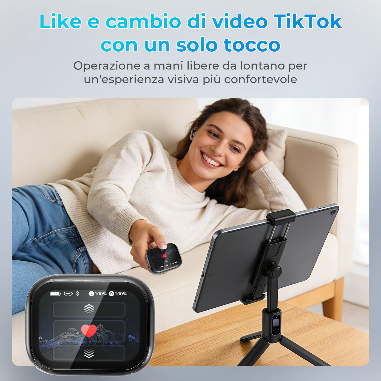 Cuffie Traduttore Simultaneo IA, Traduzione Vocale 165 Lingue, 9 Modalità, Bluetooth 6.0, 48H Autonomia, Riduzione Rumore ENC, Auricolari Traduttore Wireless per Viaggi, Studio e Lavoro