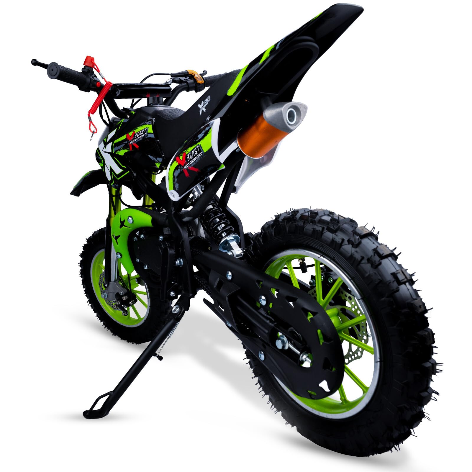 Sammar Gifts Dirt Bike Green Mini Motorbike Motocross Scrambler