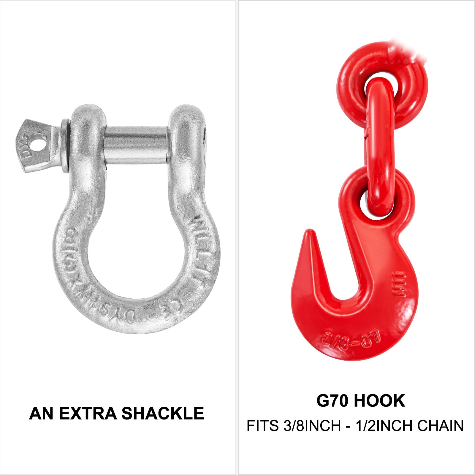VEVOR Chain Load Binders - 9215 LBS Secure Tie-Downs -6