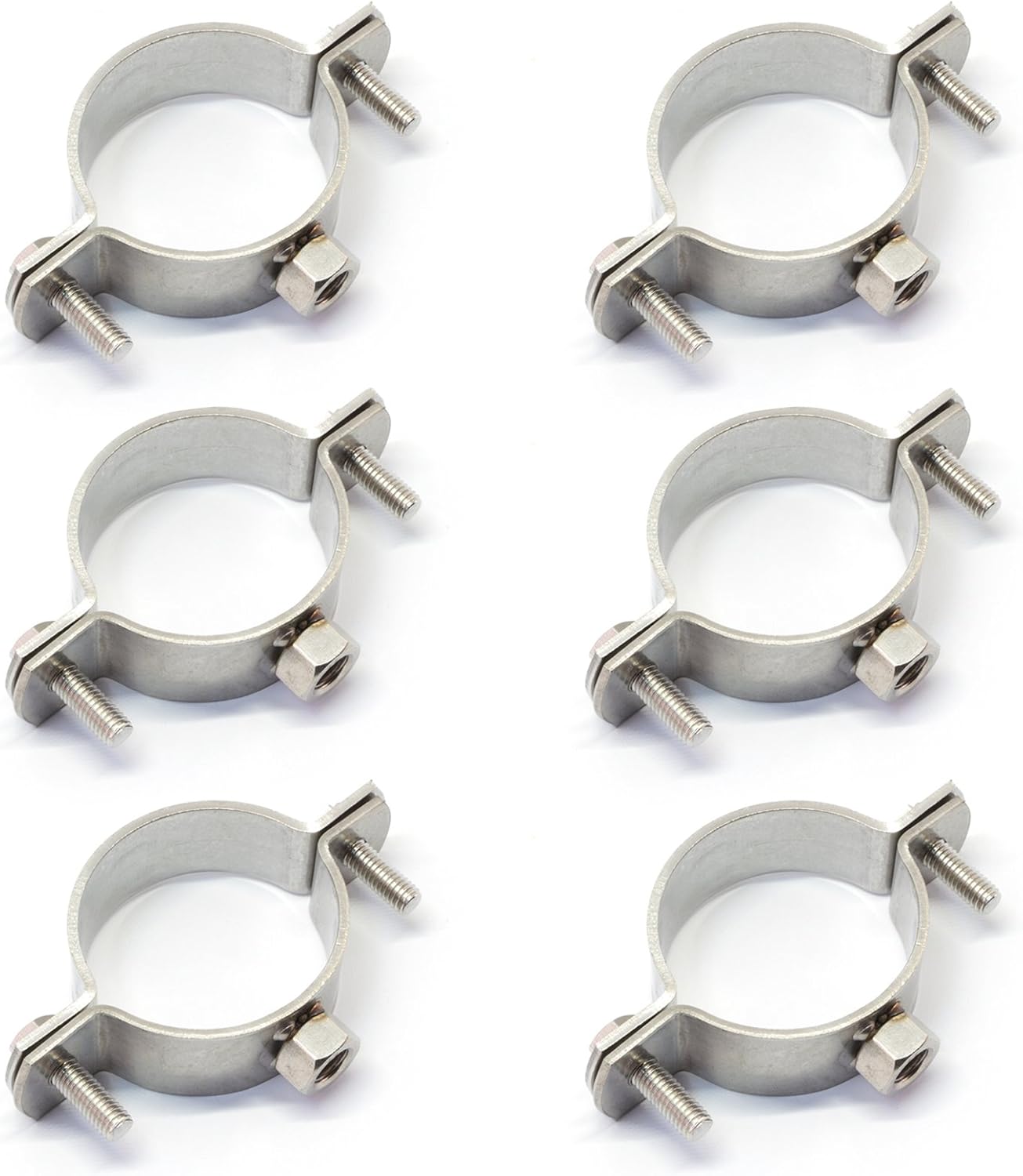 PRIOstahl® Pipe Clamps Stainless Steel V2A for Hanger Bolts Pipe Holder