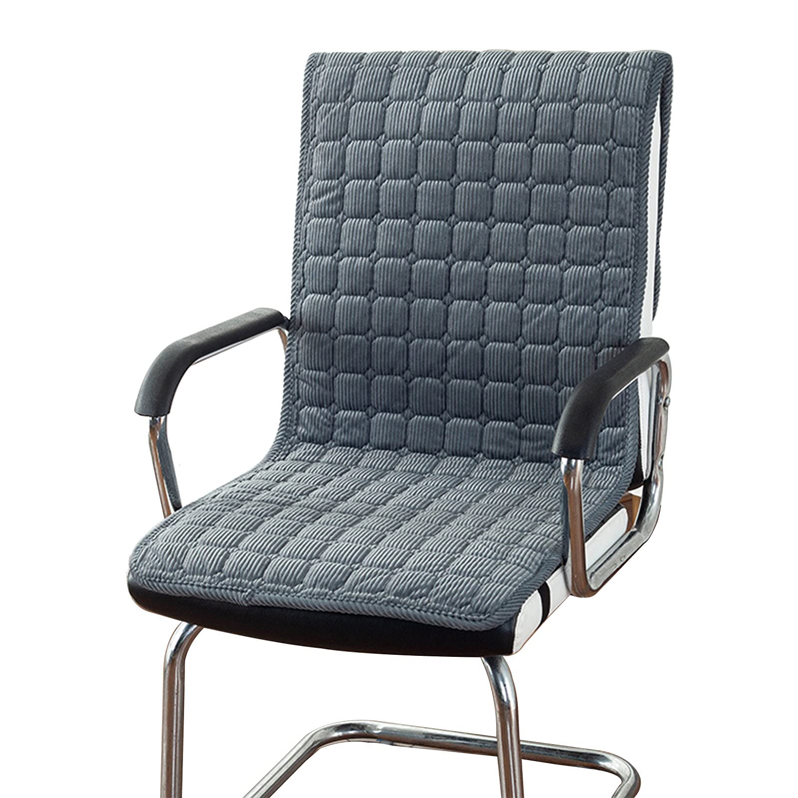 Cojín de asiento de felpa contra el dolor lumbar en sillas de oficina y hogar