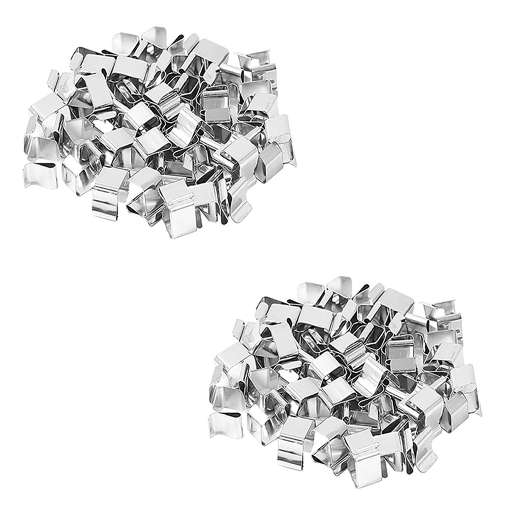 Hndhbfgrt 100PC Christmas Lights Gutter Hooks Galvanized Holiday Lights Roof Hooks Christmas Light Clips B
