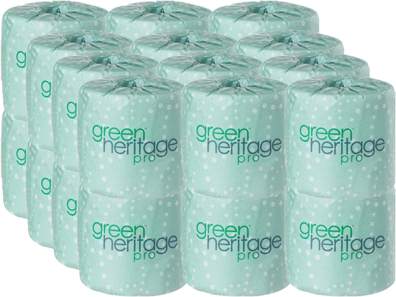 Green Heritage, 2-Ply Toilet Paper, 500 Sheets per Roll, 24 Rolls