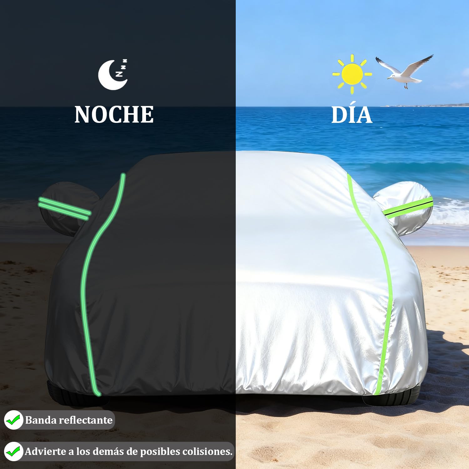 Funda Coche Exterior para Ford Mondeo (1992-2022) Cubre Coche Exterior Exterior Tejido Oxford Impermeable y Resistente a la Nieve, con Correas a Prueba de Viento