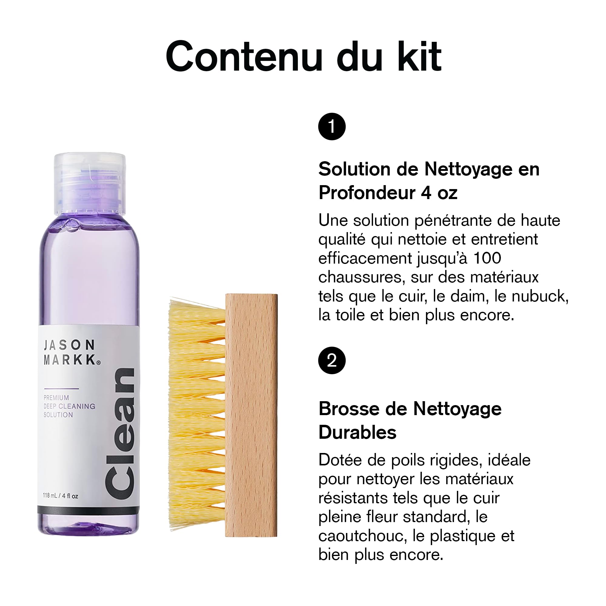 Jason Markk Essentiels de nettoyant pour Chaussures pour Le Nettoyage des Chaussures