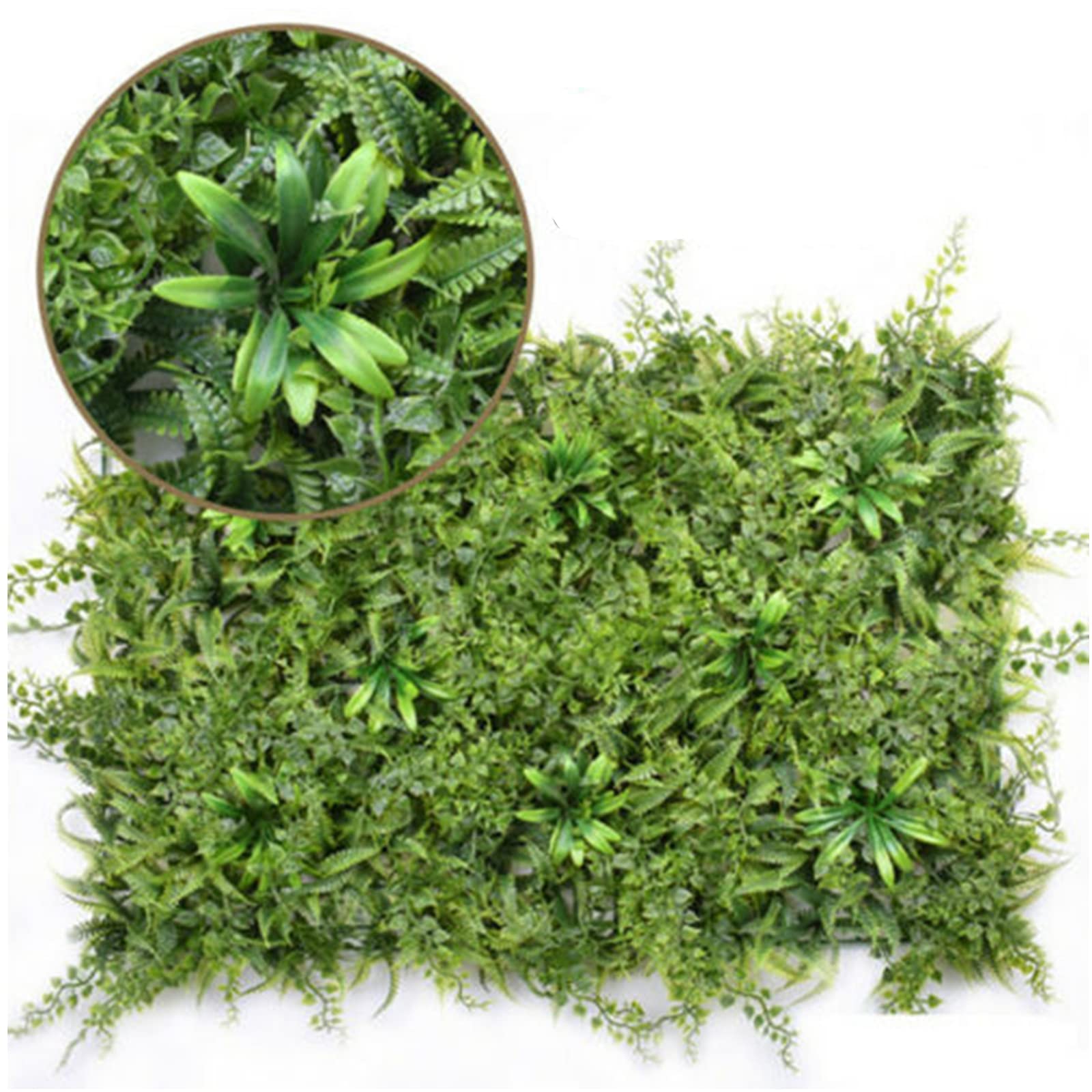 Amazon.de: HOHOVYVY 40 x 60 cm knstliche Mauer, Mini-Rasen, quadratisch,  Kunstrasen, Mauer, knstliche Blumen, Zaun, Laub, Balkon, Schutz fr Innen  / Garten