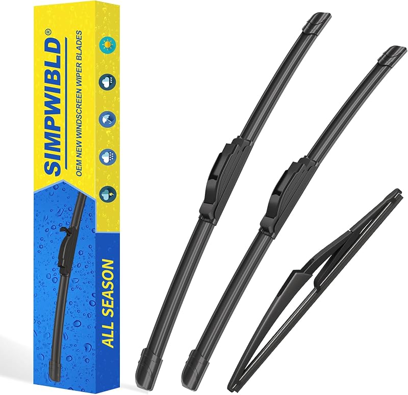 Palhetas do limpador de para-brisa SIMPWIBLD para Nissan Pathfinder e Rogue – Conjunto com 3