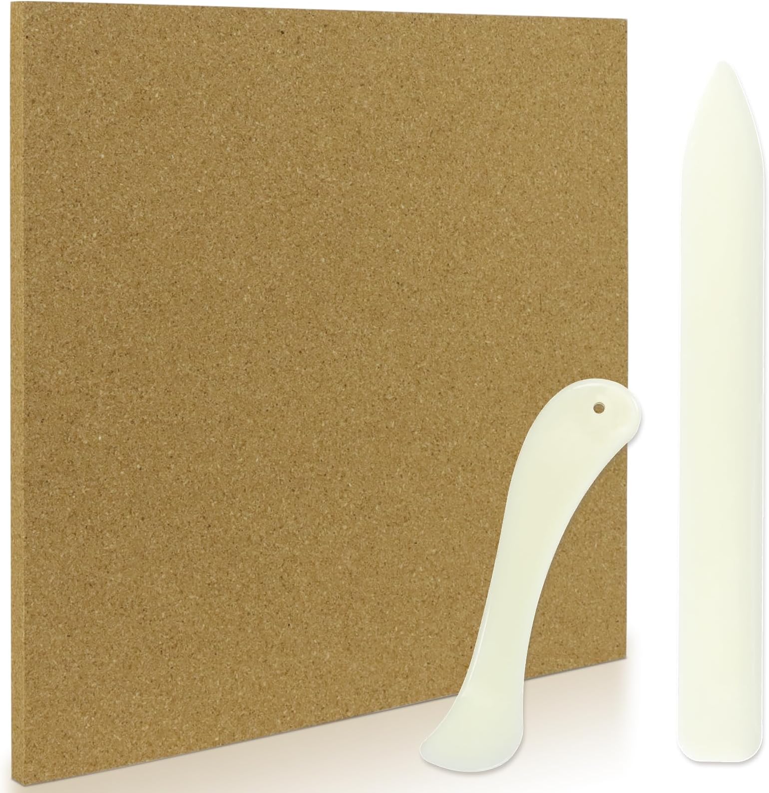 Stained Glass Supplies - Heat Resistant Work Surface with Cutting Mat, 2 Burnishers, Tools & Kit for Table & Countertop Protection, 12 in