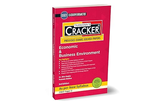 Taxmann's CRACKER for Economic &amp; Business Environment (Paper 3) – Covering Past Exam Questions (Topic-wise) &amp; Answers | e-Bulletin | MTP of ICSI | Rapid Reviser | CSEET | New Syllabus | May 2024 Exam