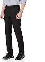 Amazon Essentials Men's Slim-Fit Flat-Front Dress Pants - Recycled Polyester Twill, Business Casual Comfort