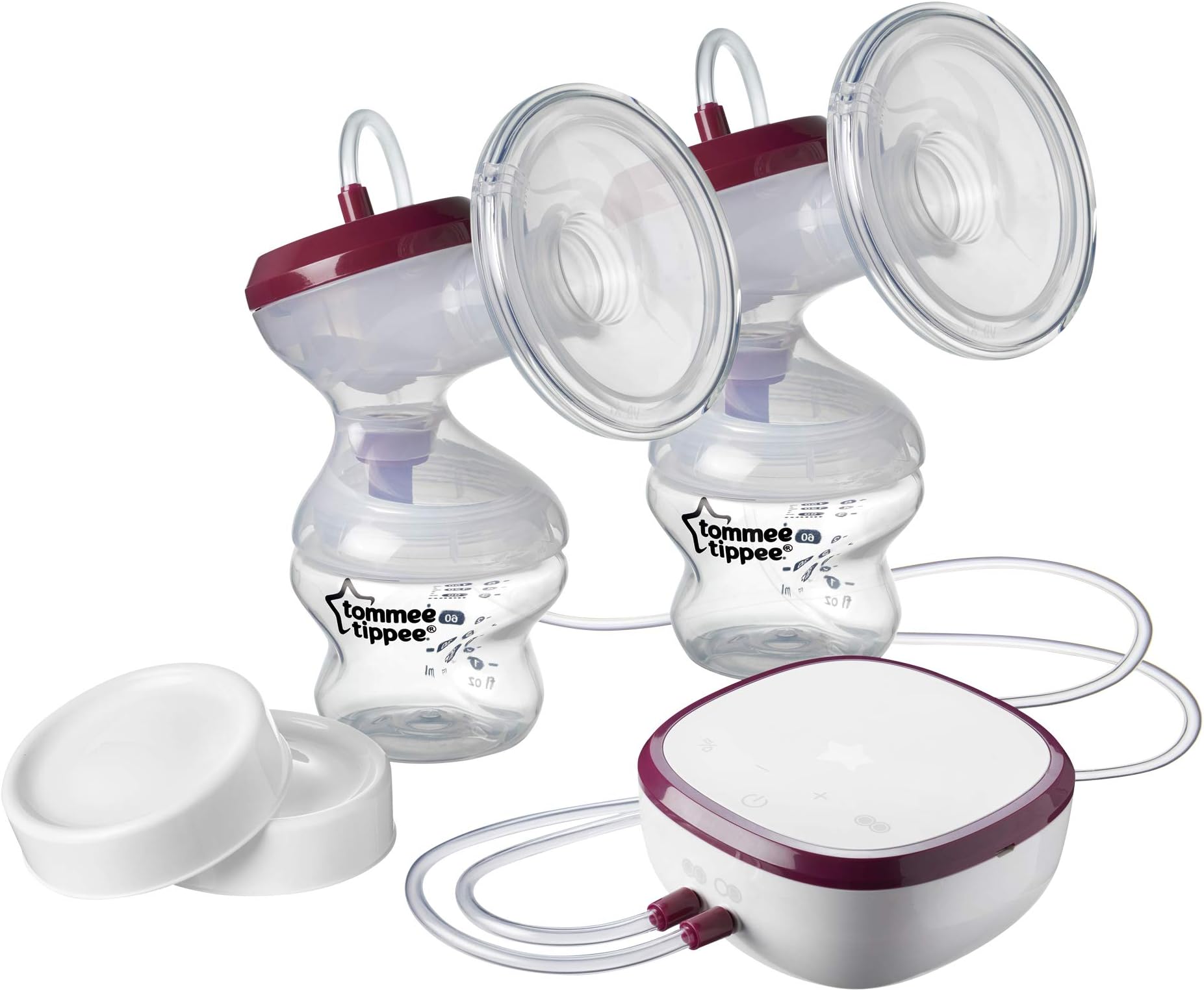 Tommee Tippee Made for Me Double Electric Breast Pump, USB Rechargeable | Quiet, Portable, Lightweight