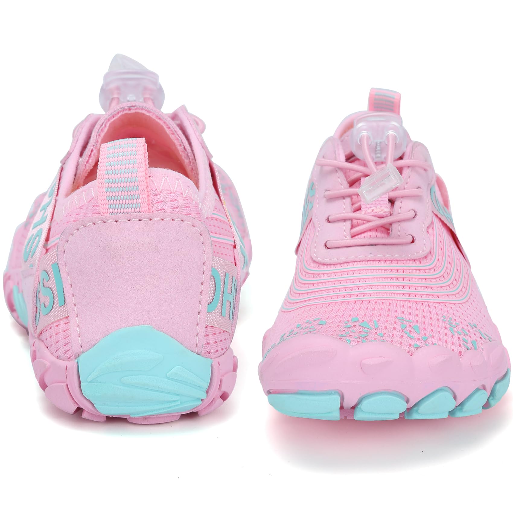 DimaiGlobal Scarpe da Immersione da Scoglio da Spiaggia Bambino Scarpe Barefoot Asciugatura Rapida Antiscivolo Outdoor Multisport Scarpe da Trail e Corsa 34EU Rosa