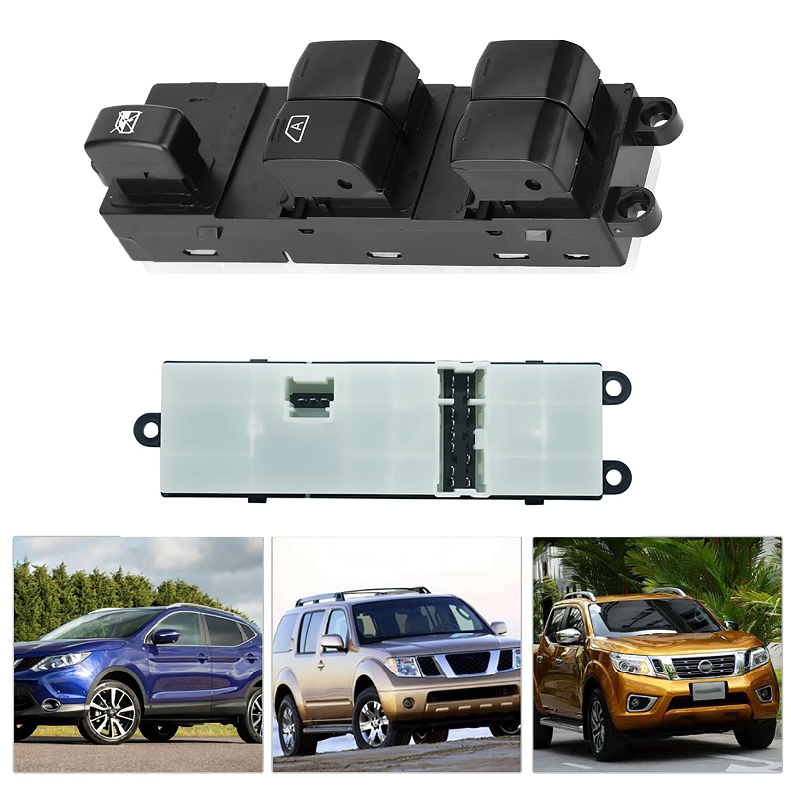 Pulsantiera Alzacristalli Nissan Qashqai J10 JJ10 Interruttore Finestra per Navara Pathfinder Anteriore Sinistro 25401-JD001 25401-EB30B 25401-4X00D