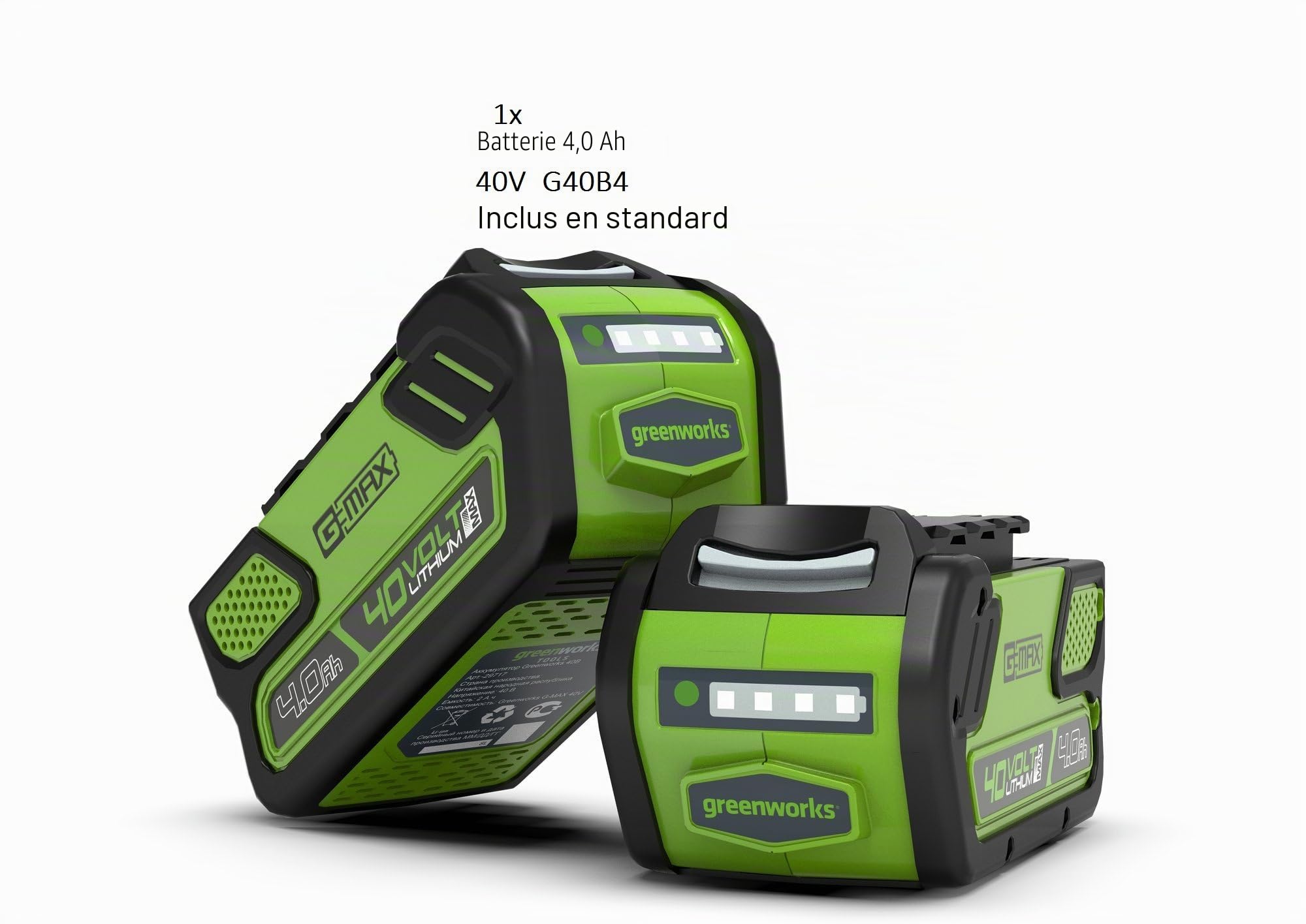 Greenworks Tools G40Lm41 K4 40 V 40 cm Tondeuse à Gazon, 144 W, 40 V