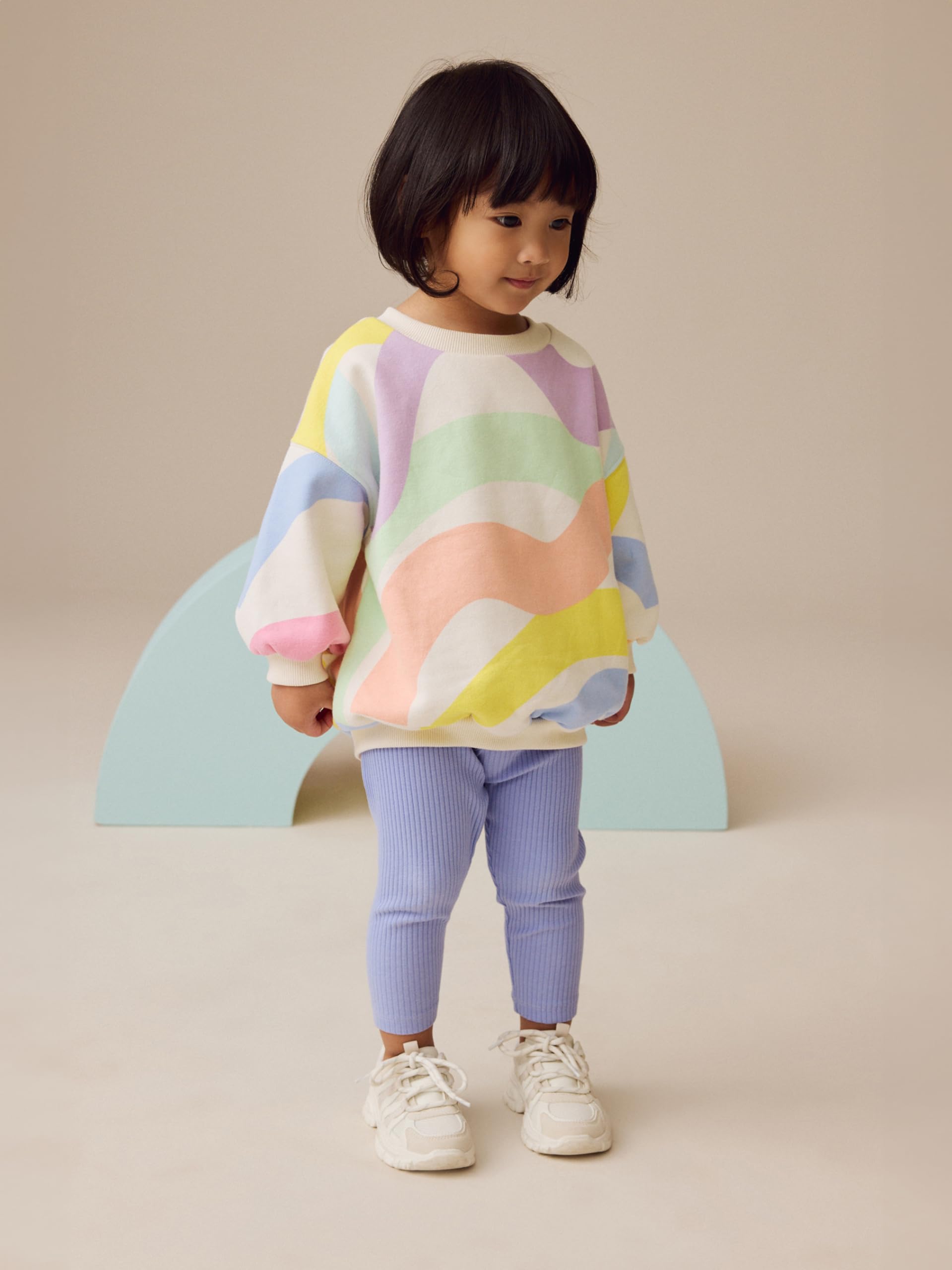 NEXT Młodsze dziewczynki Bluza i legginsy w komplecie