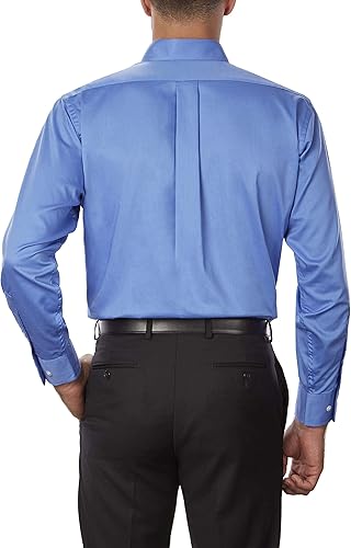 Miniatura 2 de Van Heusen Camisa de vestir de sarga de ajuste regular con cuello abotonado para hombre, exclusiva de Tienda